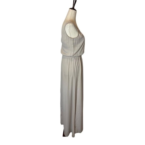 Show Me Your Mumu Taupe Nude Kendall Maxi Side Slit Gown Dress Size XS - Picture 7 of 16